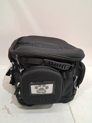 goldfire pet convertible carrier cargo bag for motorcycle with accessories - black image 6