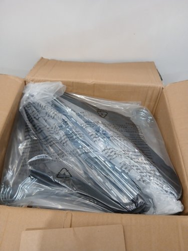 50PK AMAZON BASICS VELVET SKIRT HANGERS WITH CLIPS - BLACK image 4
