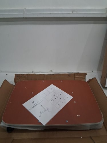 Standing Overbed Desk with Wheels - WHITE image 3