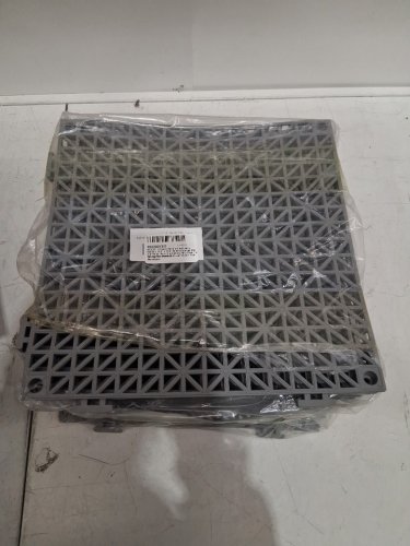 12pk Modular Interlocking Drainage Mats - 12" - grey image 3