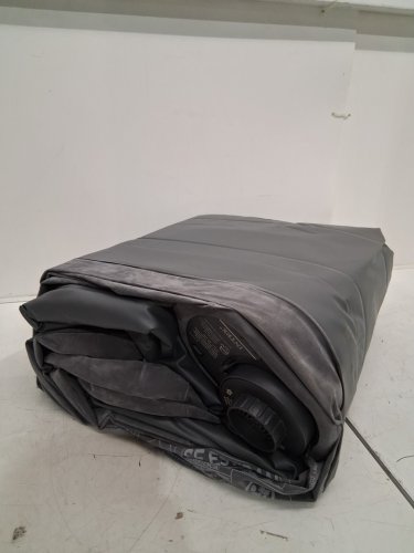 INTEX DURA-BEAM SERIES DELUXE COMFORT PLUSHFIBER-TECH inflatable AIR mattress WITH INTERNAL ELECTRIC PUMP - 18" - QUEEN - grey (MODEL: AP619D/64413ED) image 3