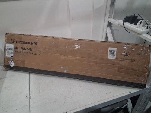 2PK Fleximounts Classic Wire Wall Shelving - 2FT x 4FT - Black (Model:WR24B) image 2