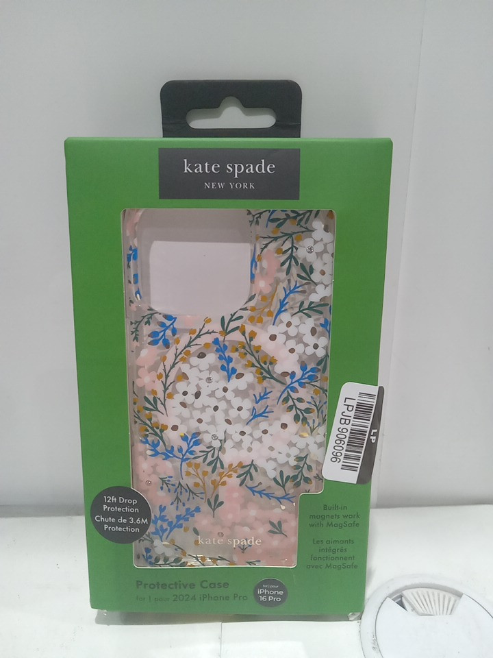 Kate spade new york protective MagSafe case for 2024 iPhone 16 Pro - Clear Flowers (Model: KS054958-05) image 2