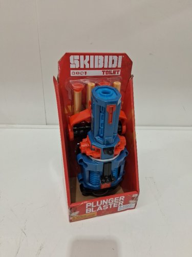 5PC BONKERS SKIBIDI TOILET PLUNGER BLASTER - BLUE AND RED (ITEM: 1420) image 2