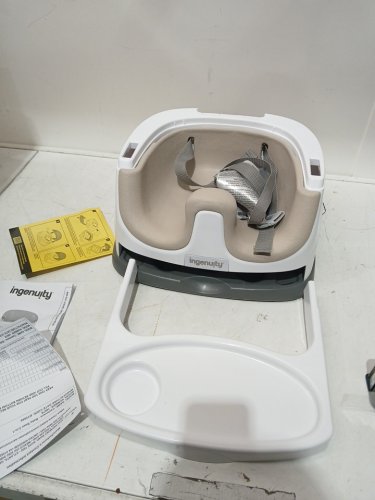 INGENUITY BABY BASE 2-IN-1 SEAT BOOSTER FEEDING SEAT - CASHMERE/WHITE (model: 10678) image 4