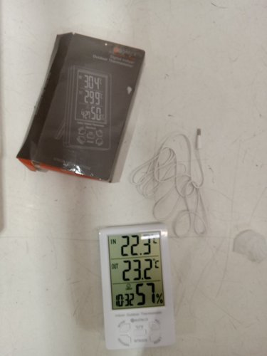 Neoteck 3-in-1 Thermometer Hygrometer with Large LCD Display - WHITE (MODEL: NTK026) image 2
