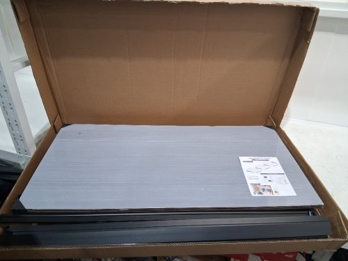 JYJNHome Polycarbonate Door and Window Awning Canopy with Reinforced Bracket - 40" x 80" - grey image 3