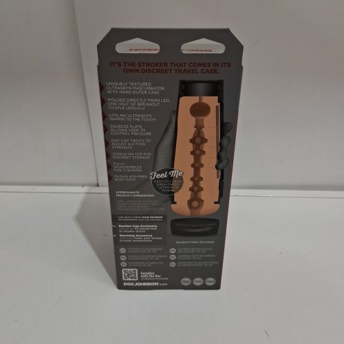 Doc Johnson Leo of Leolulu Ultraskyn stroker pocket pussy - open ended - 5.5" - vanilla image 3