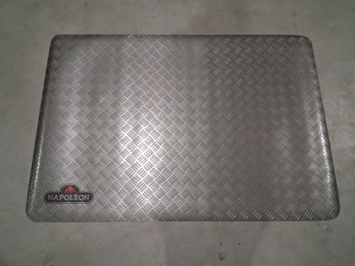 Napoleon Grill Mat with Heat-Resistant and Weatherproof Surface and Slip-Resistant Design - 47" X 32" - Silver (Model:68001) image 3