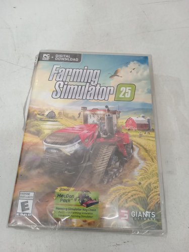 PC GAMING FARMING SIMULATOR 25 / FARMING SIMULATOR 25 16 BIT EDITION VIDEO GAME with keychain image 2