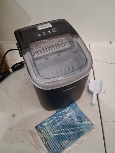 EUHOMY Countertop Ice Maker Machine - MAKES 26LB/Day - BLACK (MODEL: im-06d/IM001-Bbl-CAEH) image 3