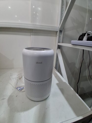 levoit large room air purifier with hepa sleep mode - white (model: core300) image 5