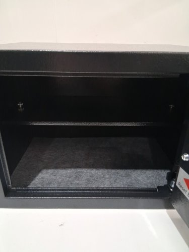 Anti-Theft Digital Security Safe Box With Programmable Keypad & Spare Keys -1.2CU.FT - BLACK image 5