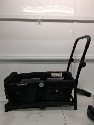ELEMARA Foldable Stroller Wagon for 2 Kids - 110LBS max 48" x 17" x 40" - black - (model: st-401) image 4