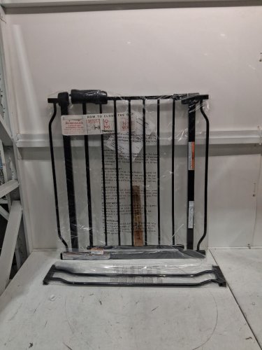 WAOWAO EXTRA WIDE PRESSURE MOUNT WALK THROUGH, SWING AUTO CLOSE SAFETY BABY GATE - 52.7" x 57.4" - BLACK METAL (MODEL: W046BLACK) image 4