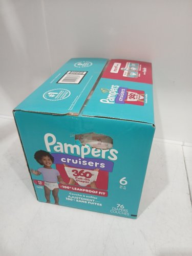 76PK PAMPERS CRUISERS 100% LEAKPROOF 360° GAP-FREE FIT DIAPERS - SIZE 6 image 2