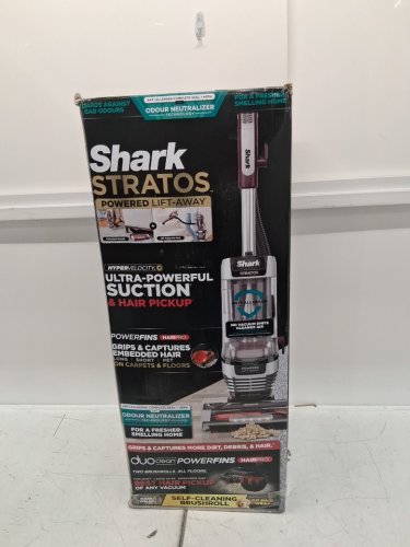shark stratos multi functional upright vacuum with duo clean and odor neutralizer technology - purple/silver - (model:az3000c) image 3