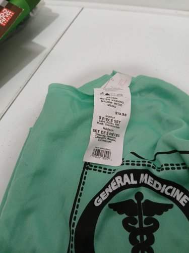 5PC RUBIES DOCTOR COSTUME - MEDIUM (32-34) - GREEN (MODEL: 700219) image 3