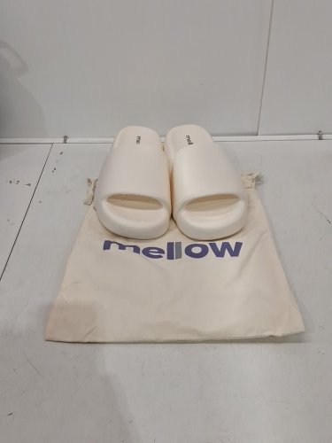 UNISEX MELLOW SOFT CLOUD SLIDES / SLIPPERS - MEN'S : 8-9 / WOMEN'S : 9-10 - CREAM (MODEL : ML05) image 2