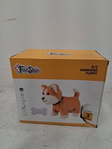 kindenwinn Corgi Plush Puppy Toy with remote/touch/voice control - brown (MODEL: T513) image 3