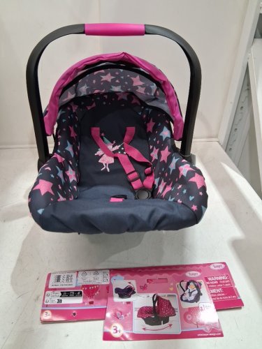 KIDS BAYER Deluxe TOY Car Seat FOR DOLLS - Age 3+- 18" - Dark Blue Stars (MODEL: 67906AA) image 3
