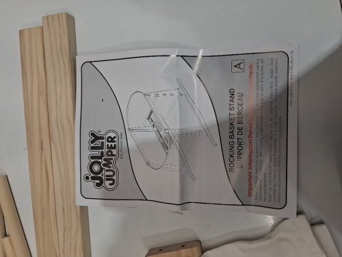 JOLLY JUMPER ROCKING BASKET STAND - NATURAL WOOD (MODEL: 260-1) image 4