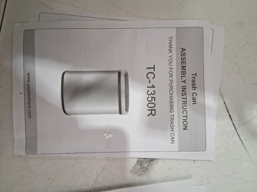 OVAL AUTOMATIC TOUCH FREE TRASH CAN - 13GAL - STAINLESS STEEL (model: tc-1350r-ss) image 7