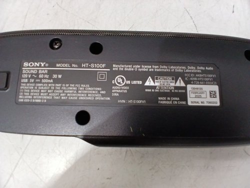 sony S100F 2.0ch Bluetooth soundbar with bass reflex speaker - 35.5" - black (model: ht-s100f) image 10