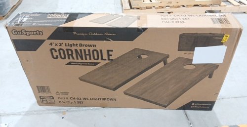GOSPORTS REGULATION SIZE WOODEN CORNHOLE BOARDS SET - 2FT X 4FT - LIGHT BROWN (MODEL: CH-02-WS-LIGHTBROWN) image 2