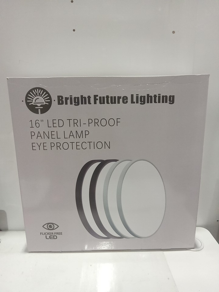 2PK Bright future lighting Slim Flush Mount Dimmable 3CCT Round Panel Ceiling Lights - 3000K - 6000K - 32W - 16" - Black (MODEL: bfl16-D400H25-32W) image 2