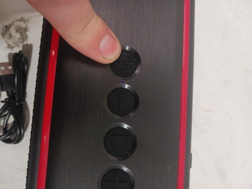 Monster Shock Pro Portable Wireless Bluetooth Speaker - 100w - red/black  (model: ms62121) image 4