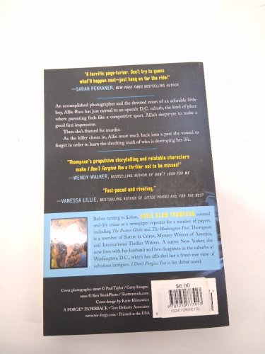 (paperback) i don't forgive you a novely by aggie blum thompson image 3
