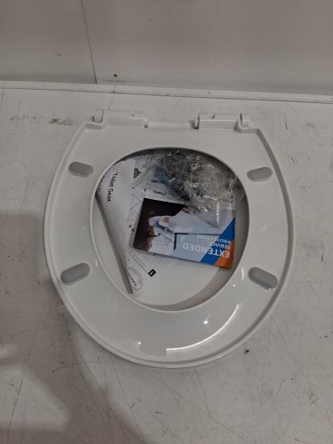 Garvee Round Toilet Seat with Soft Close - 14.5" x 16" - white (model: pho_16ex3qux) image 3