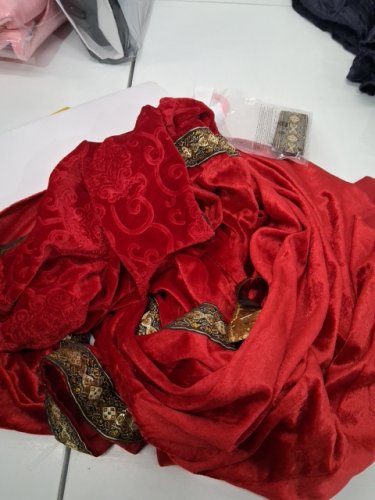 2PC KID'S GOODMARK RENAISSANCE PRINCESS COSTUME - LARGE (10-12 - RED/GOLD image 3