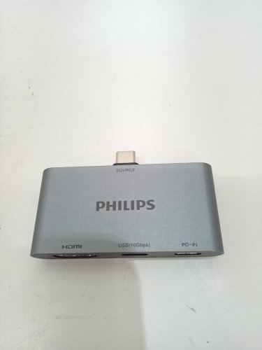 Philips USB-C Multiport Hub with 4K HDMI, and 2 USB-C Ports - Up to 100W Power Delivery and 5gbps Speeds - Grey (Model: SWL3303M/37) image 3