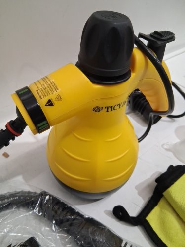 Ticyack Handheld Steam Cleaner with Accessories & Safety Lock - Yellow (Model: EM-331) image 8