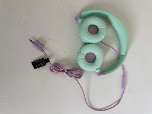 KID'S MPOW WIRED FOLDABLE HEADPHONES WITH VOLUME CONTROL - TEAL / PURPLE (MODEL: BH385A) image 3