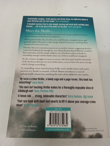 (Paperback) A Dark Matter: A Novel by Doug Johnstone image 3