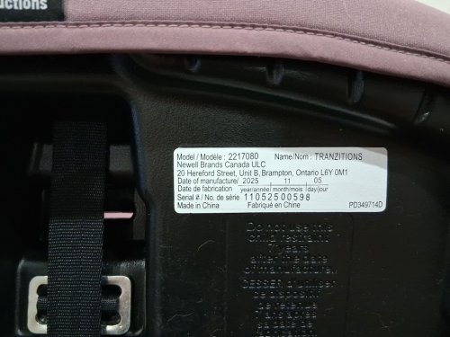 GRACO TRANZITIONS 3-IN-1 LIGHTWEIGHT ADJUSTABLE HEIGHT HARNESS BOOSTER CAR SEAT WITH CUP HOLDERS - 100LB MAX WEIGHT - ELOISE PURPLE (MODEL: 2217080) image 12