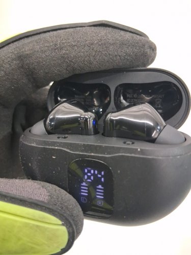 BHNYBWUL Bluetooth Wireless Earbuds with Touch Controls and Battery Display Case - Black (Model: S66) image 4
