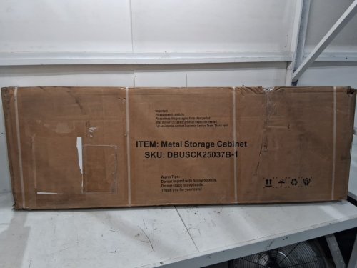 sisesol large locking metal storage cabinet with wheels - 71" x 43" x 20" - black - (model: dbusck25037b-1) image 5