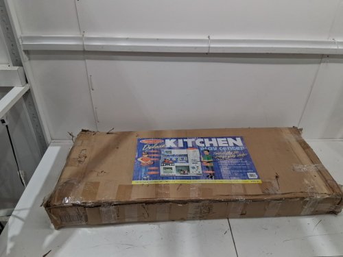 MELISSA & DOUG WOODEN deluxe KITCHEN WITH FRIDGE - 48.7" x 18.7" x 9.2" -  WHITE (MODEL: 14338) image 2