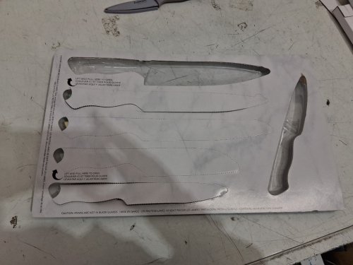 6PC Cuisinart knife set with sheathes - Multicolour (mODEL: 2826602) image 4