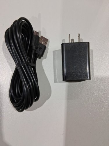 2PC USB-A to Micro-USB CORD WITH CHARGING BLOCK - 10FT - BLACK image 3