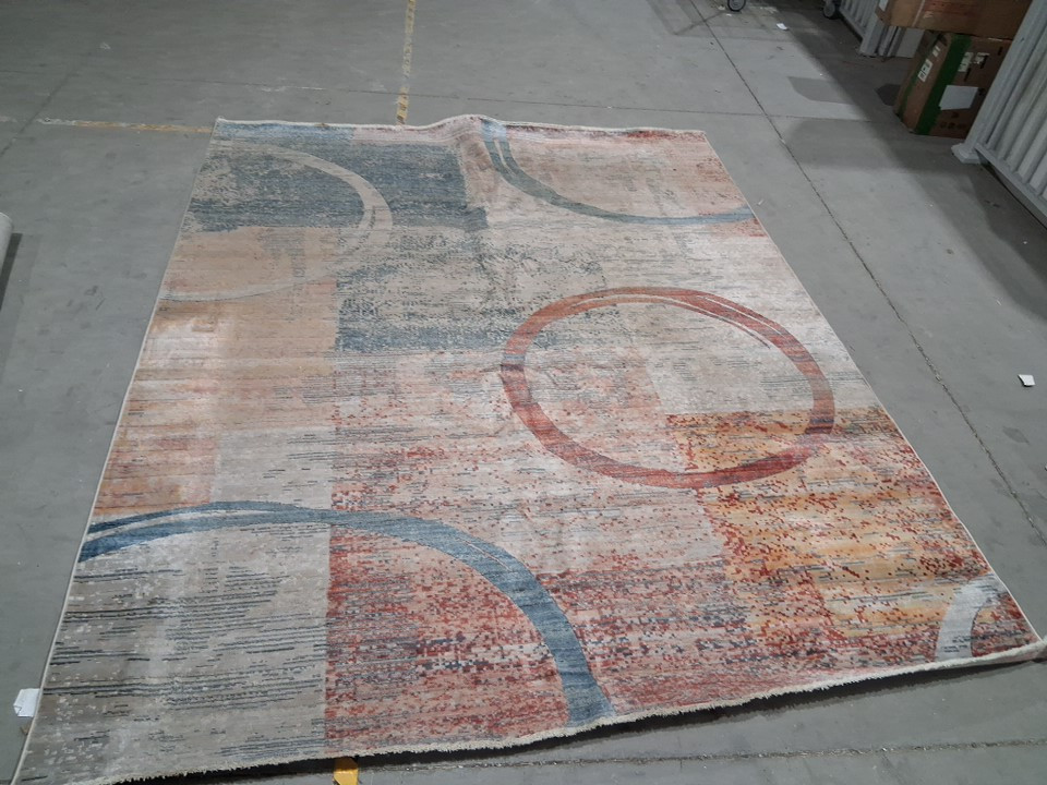 ECARPETGALLERY Bahama Heriz Kai Taupe Casual geometric area Rug - 10FT 2" x 7FT 10" - multi (model: am21A-BAH75) image 2