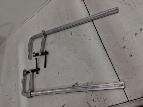 2pk MAXPOWER Heavy Duty Thick Rail F Clamps- 12" x 4-3/4" - steel image 3