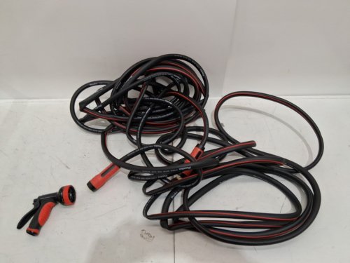 puuku hybrid water hose - 25ft x 5/8" - 200psi - black/red image 3