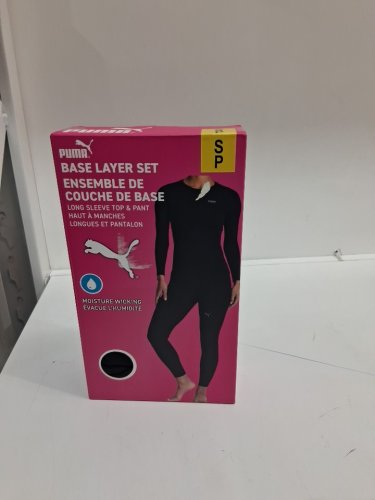 2PC WOMEN'S PUMA base layer set moisture wicking - small - black - (style: 2931111) image 2
