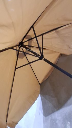 MUCHENGHY PATIO UMBRELLA WITH PUSH TILT AND 8 RIBS - 9ft - beige (MODEL:A012-002) image 6