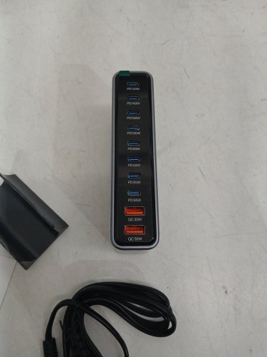 cozome 10-in-1 desktop fast charging dock station, usb-c / usb-a - 800w - grey (model: ymx-800w) image 5